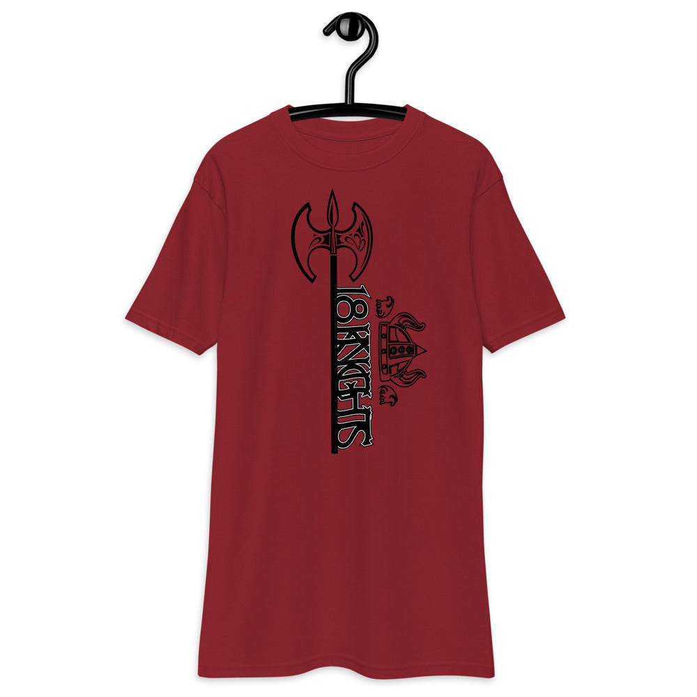 Logo with Mace (White/Red)