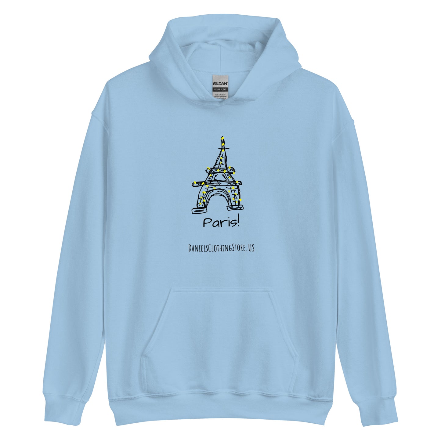 Paris Hoodie (WHT,BLU,PNK)