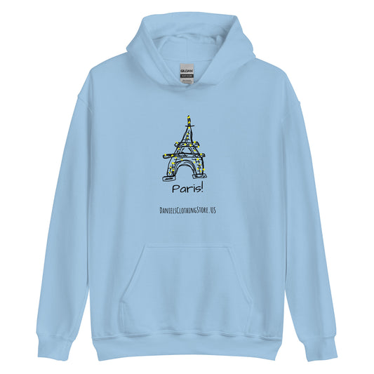 Paris Hoodie (WHT,BLU,PNK)
