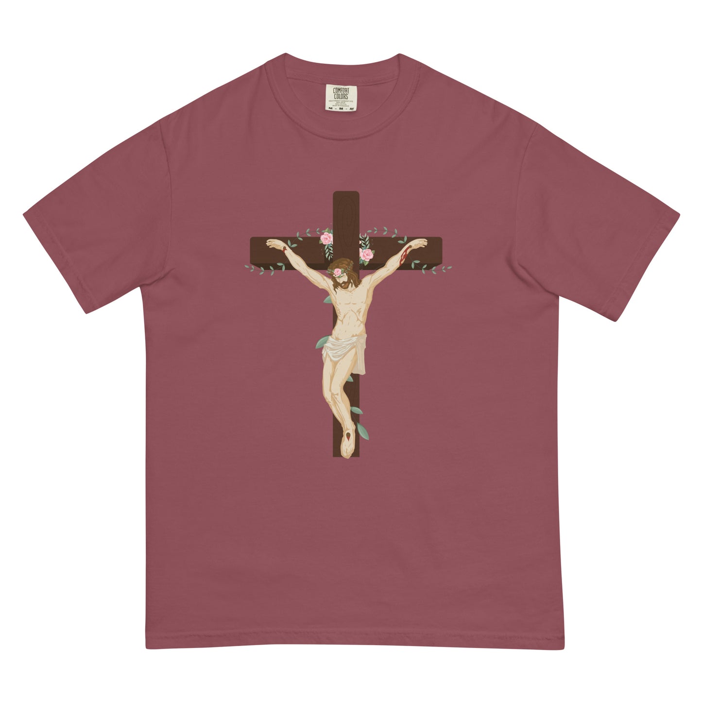 Men’s garment-dyed heavyweight t-shirt (767 - Jesus Christ Graphic)