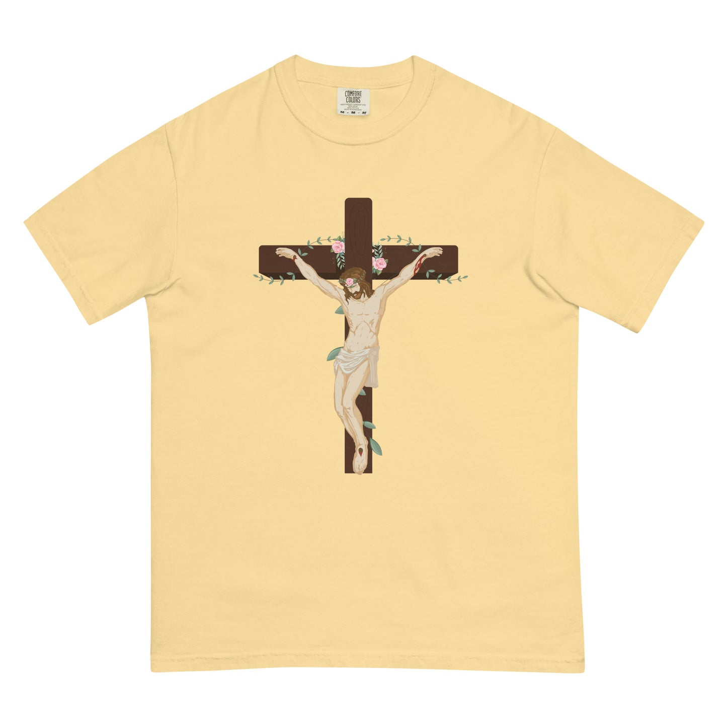 Men’s garment-dyed heavyweight t-shirt (767 - Jesus Christ Graphic)